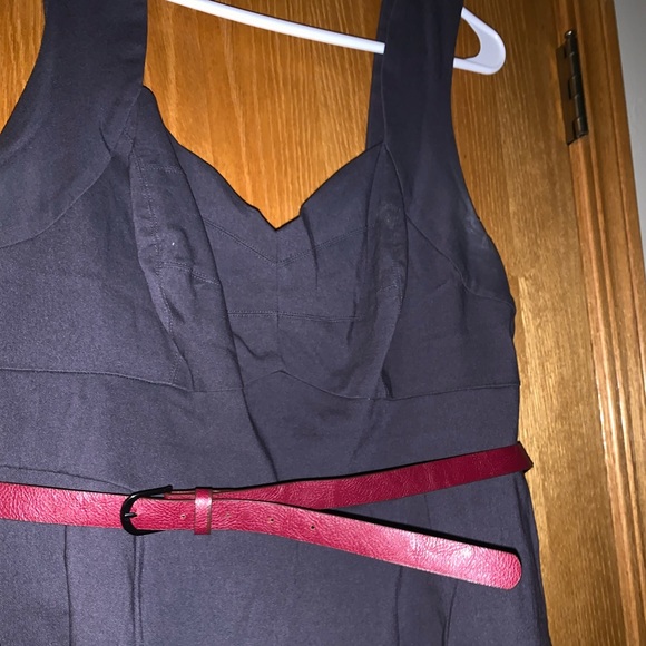 Torrid size 14 swing dress with red belt - Picture 2 of 2